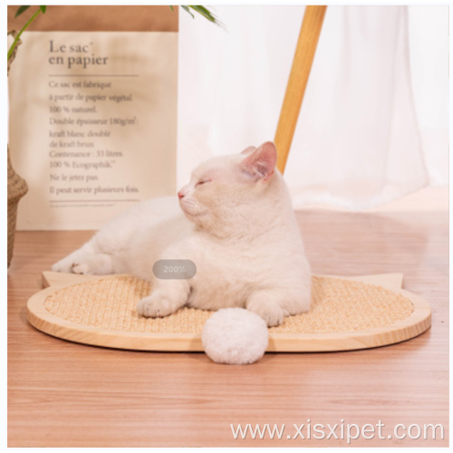 wood cat scratching board with fixed suction cup